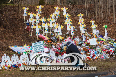12.23.2012 Newtown, CT week after Sandy Hook Elementary School t