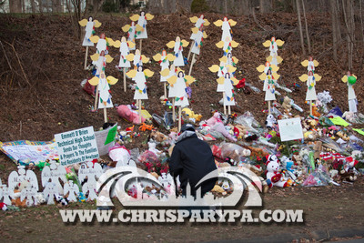 12.23.2012 Newtown, CT week after Sandy Hook Elementary School t
