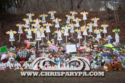 12.23.2012 Newtown, CT week after Sandy Hook Elementary School t