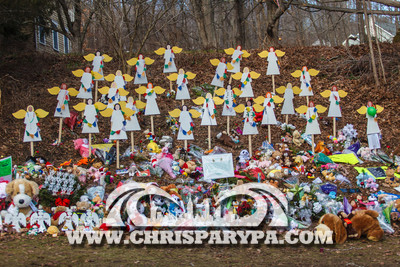 12.23.2012 Newtown, CT week after Sandy Hook Elementary School t