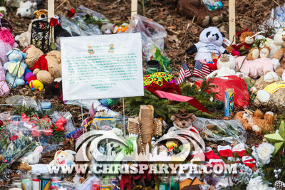 12.23.2012 Newtown, CT week after Sandy Hook Elementary School t